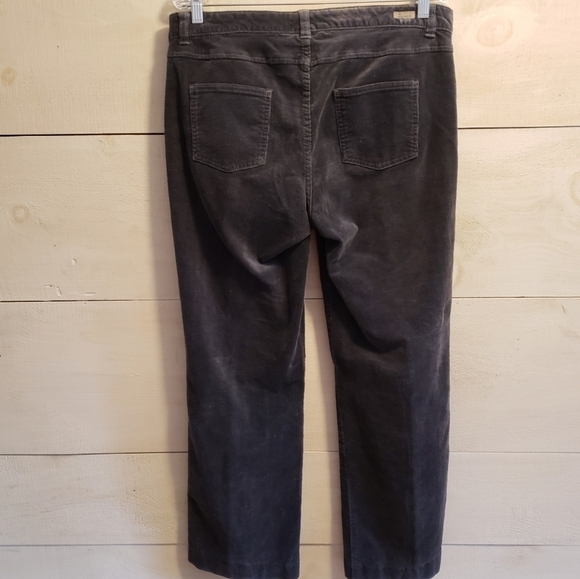 Woolrich Women's Black Corduroy Pants Midrise Cotton Size 10 - Picture 3 of 6